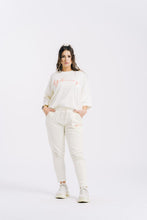 Lade das Bild in den Galerie-Viewer, Sahara Cream White Jogger Pants